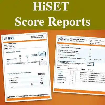 HiSET Score report